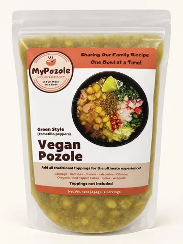MyPozole Vegan Green pouch, 32oz